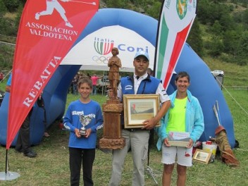 Les champions d’été 2015 : le junior Andrea Belli, le senior Rudy Brun et la ladies Rita Cuaz