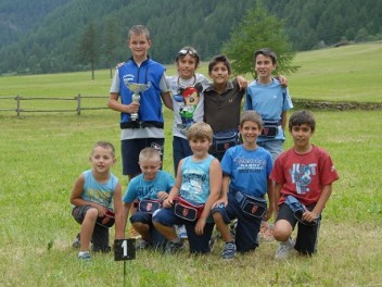 Fabien (3ème classé) et les autres jeunes de Jovençan qui ont participé au champion d’été à Ollomont le 21 juillet