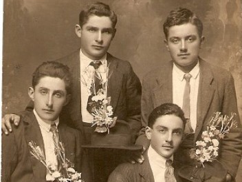 1903 - Laffranc Maurice, Montrosset Attilio, Blanc Victor, Battista de Pompiod