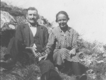 1947 Epoux Leonida Orlarey et Pantaleone Argentour à Tsatellì